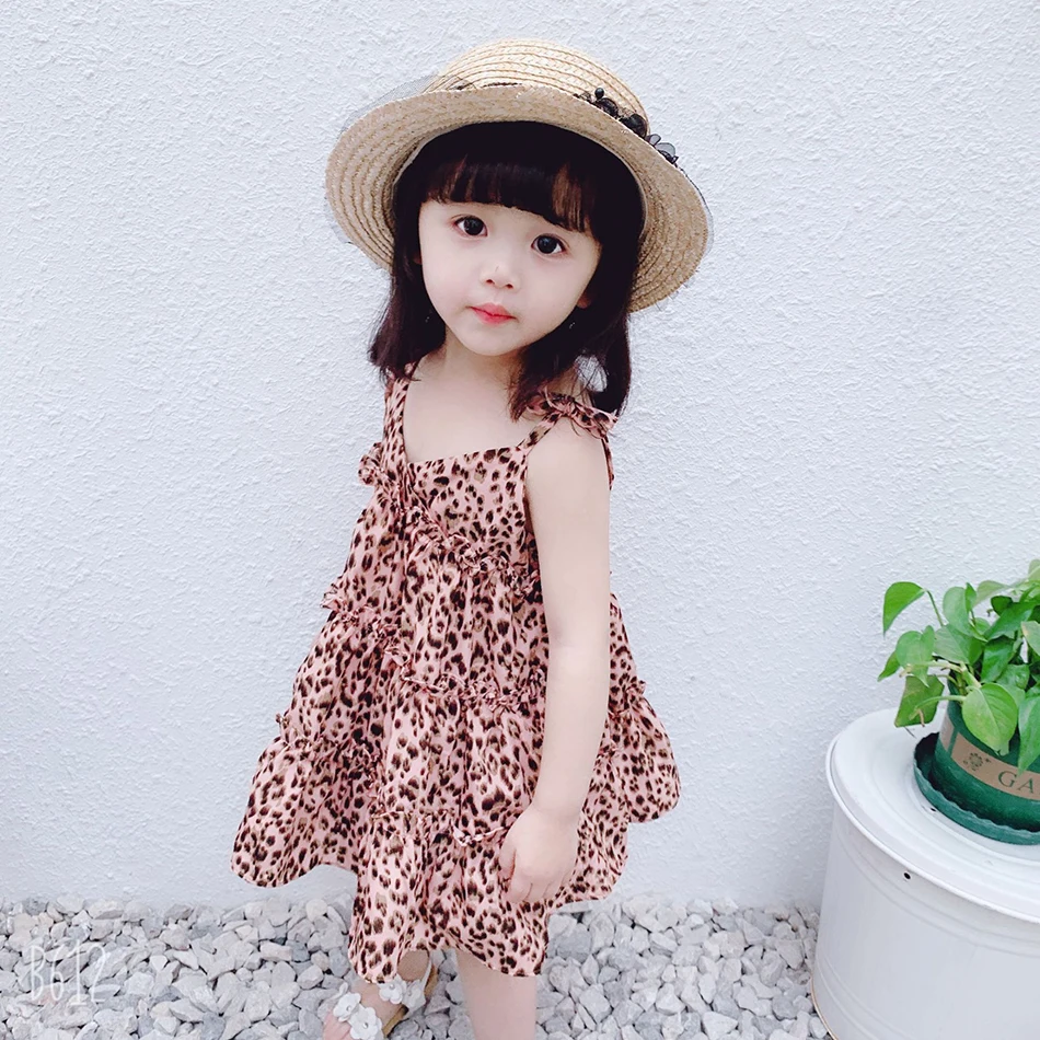 

Girl Summer Beach Dress Kids Bohemia Suspender Skirt Children Holiday Sandy Beach Clothings Baby Floral Costume JYF JYF