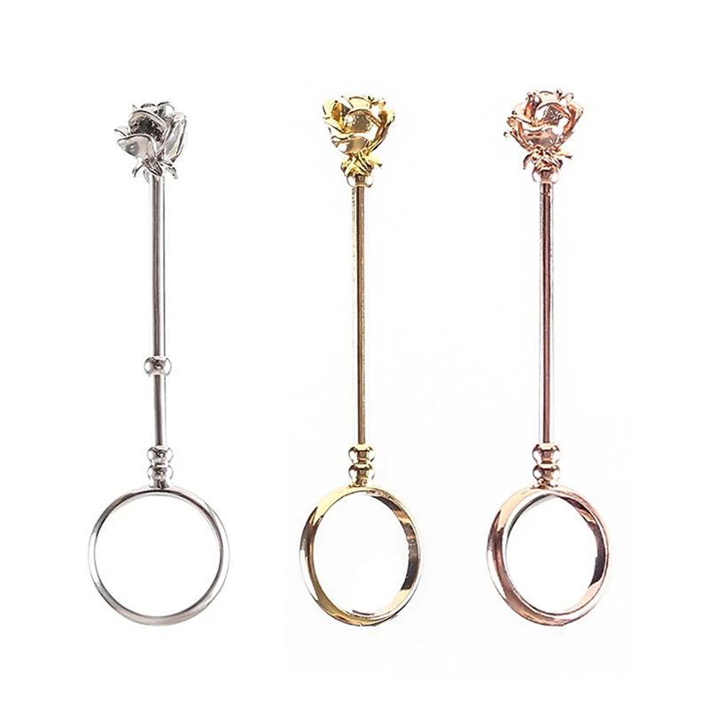 Винтажный держатель для сигарет кольцевая стойка розовый металлический зажим