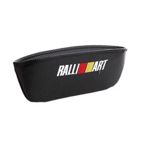 embroidery for ralliart emblem car carbon fiber style seat crevice storage bag for mitsubishi lancer 10 evo asx car accessories
