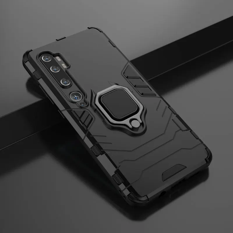 

Finger Ring Case Hard Phone Case for Xiaomi Mi Note 10 Note10 Xiaomi Mi Note 10 Pro Mi CC9 Pro Armor Case Back Cover Fundas