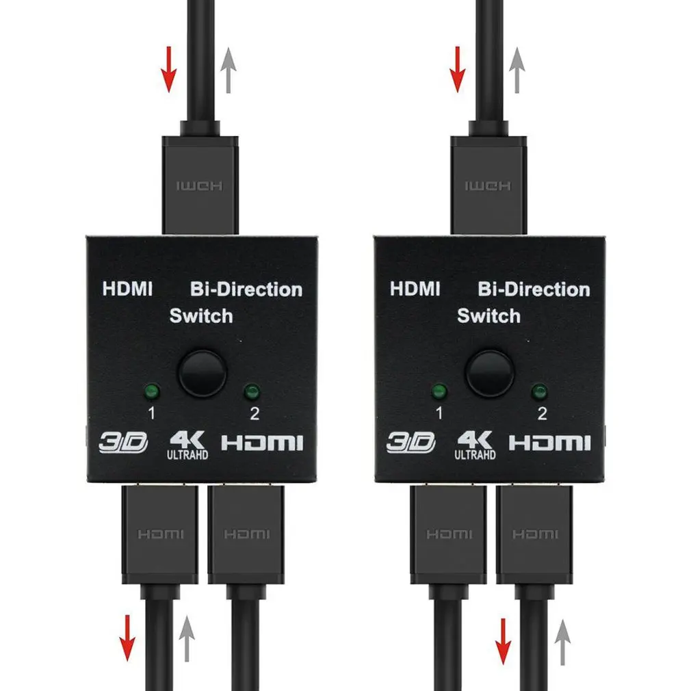 HDMI переключатель Bi Direction 4K коммутатор 2 в 1 выход сплиттер 1x 2/2x1 адаптер Выход