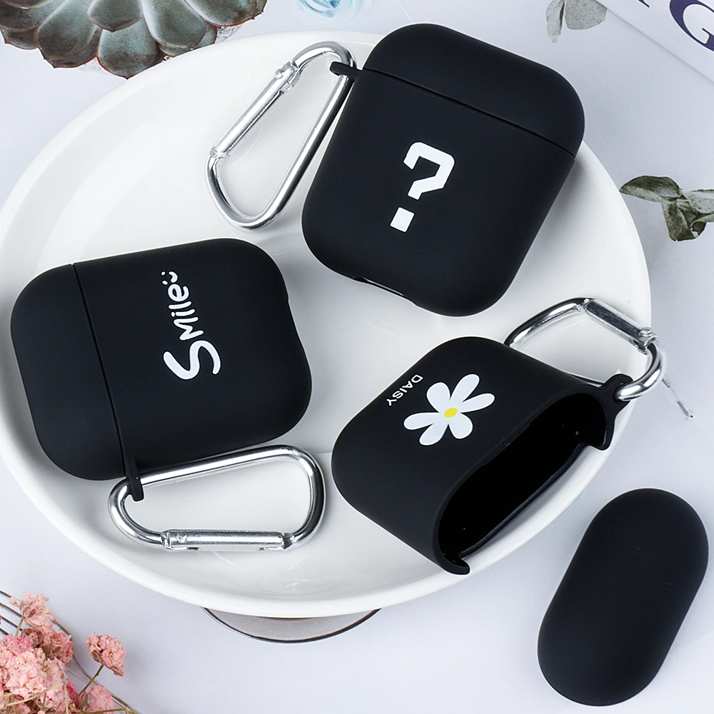 Милый мультяшный чехол для наушников AirPods 2 1 чехлы Air Pods матовая кожа Матовый