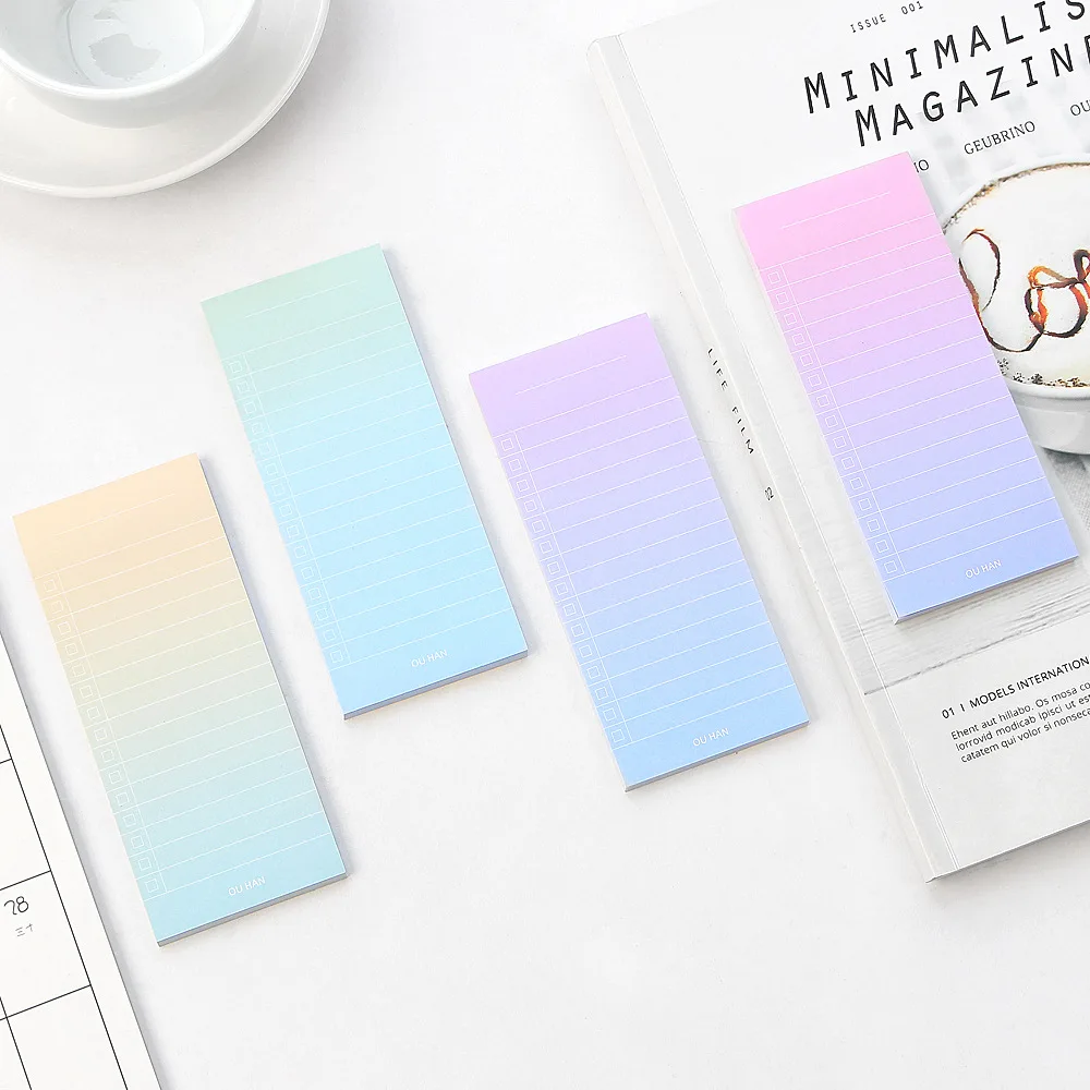 1 шт./40 листов градиентные цветные простые блокноты для оформления списка