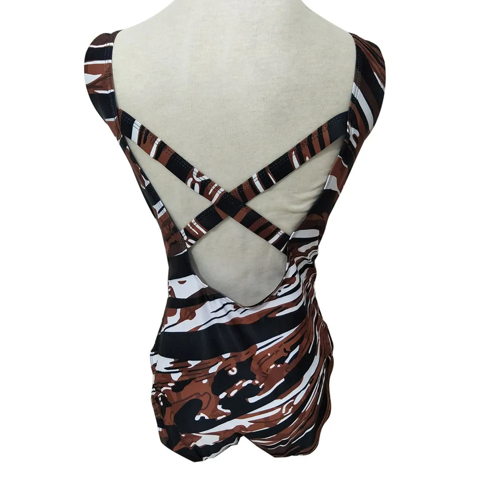 Цельный купальник бикини женский с эффектом пуш ап мягкой подкладкой пляжная