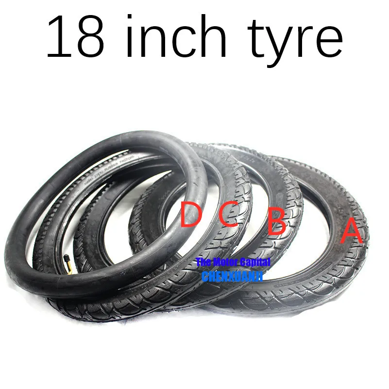 Новая 18x3,0, 18x2,50, 18x2,125 многостильная 18 дюймовая внутренняя шина и внешняя шина подходит для многих газовых электрических скутеров и электронных велосипедов