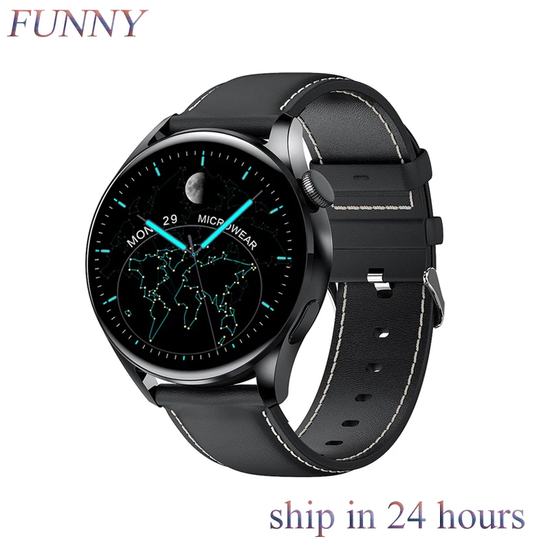 

2021 IWO PRO Wear-3 Pro Smart Watch for Men Bluetooth Waterproof Device Heart Rate Monitor Calls HD Screen for HUAWEI Xiaomi