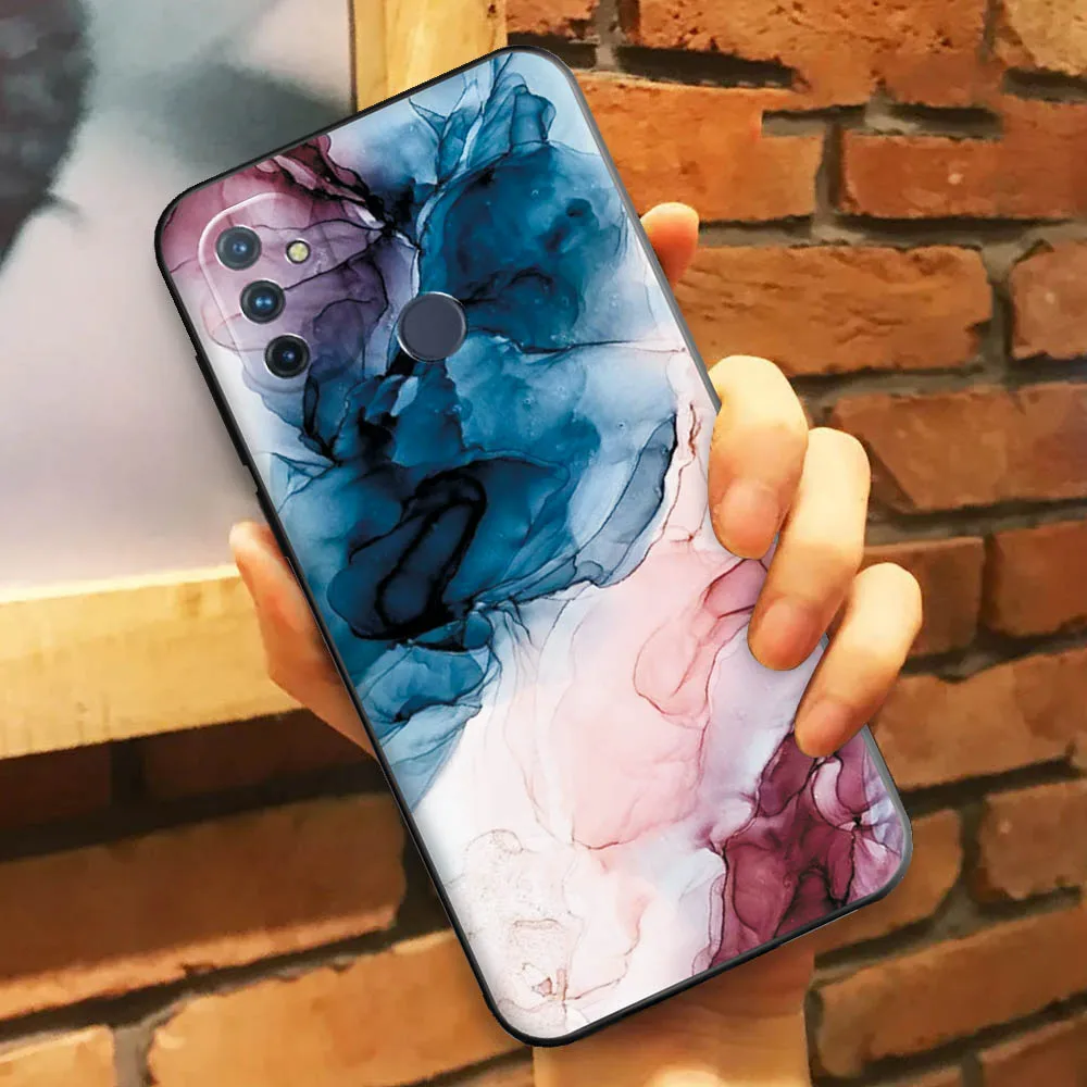for oneplus n100 case oneplus nord n100 case for one plus nord n100 n 100 silicone tpu soft back cover flowers phone case bumpe free global shipping