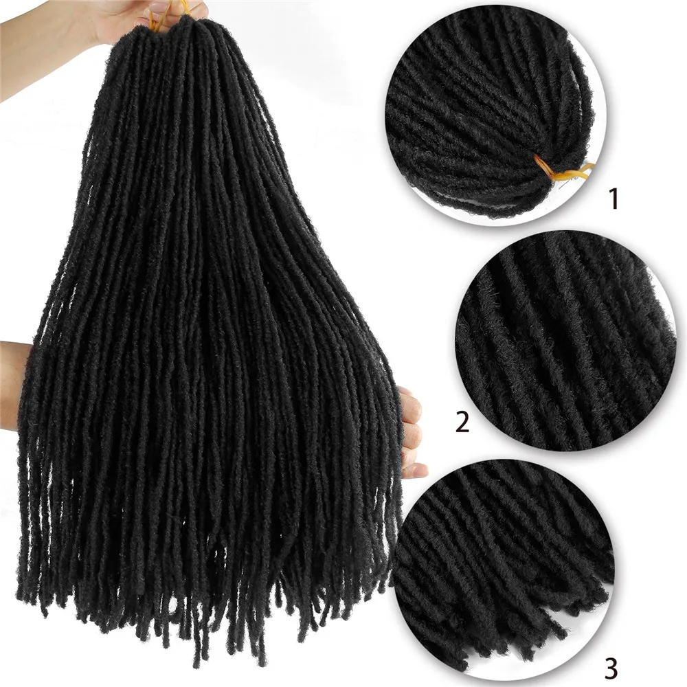 Sister Locks искусственные локоны в стиле Crochet волосы для наращивания Омбре чистый цвет 18 дюймов блонд коричневый Жук синтетические волосы для женщин крючком косы