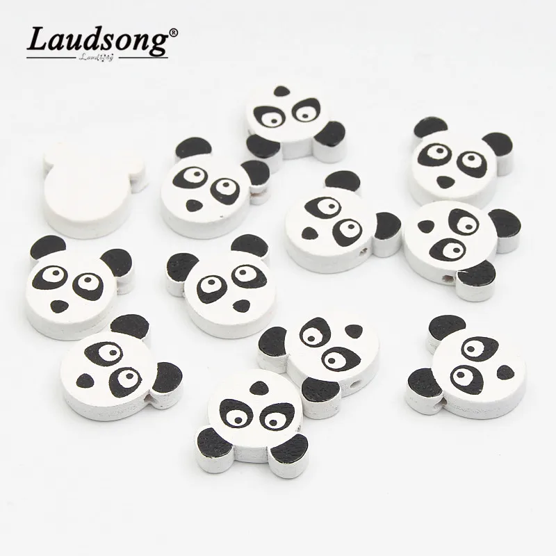 30 шт. деревянные бусины в стиле панды разделитель для бисера ювелирные изделия