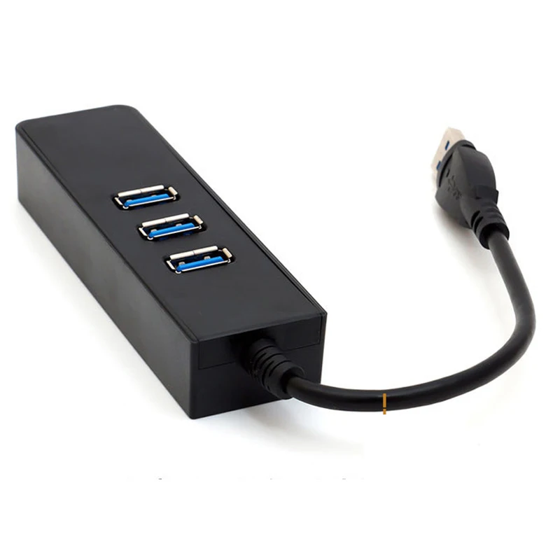 

3 Port USB 3.0 Hub Gigabit Ethernet Adapter Cable USB 3.0 to RJ-45 1000Mpbs Lan Network Card for Macbook Pro 2015 2016