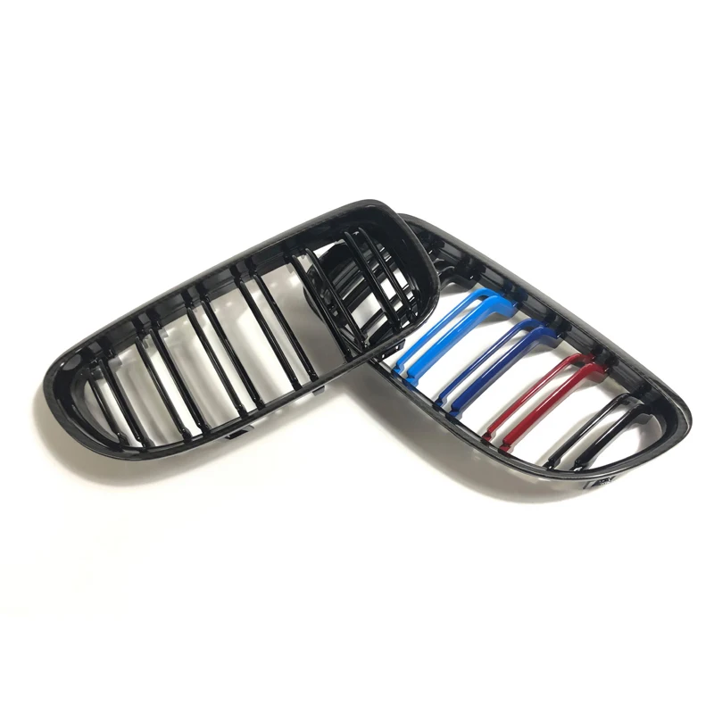 Передний бампер Kindey двойная планка угольный вид M Стиль решетка для BMW 3-Series M3 E90 LCI