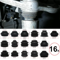 16x car trunk turn to rod linkage gaiter ball joint head boot dust protector cover suspension steering accessories for universal