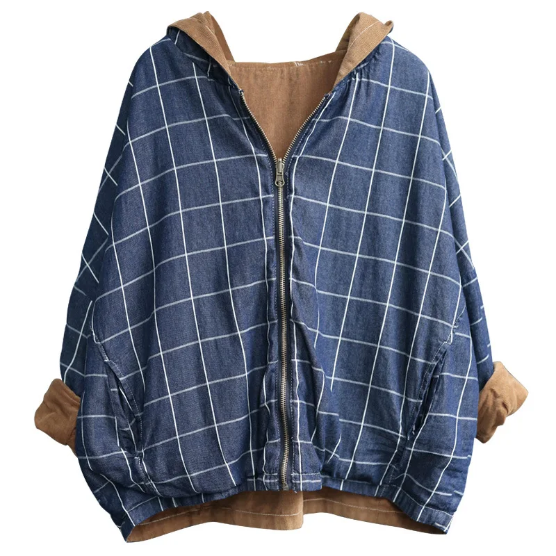 Куртка Max LuLu Женская Вельветовая в клетку роскошная брендовая уличная одежда