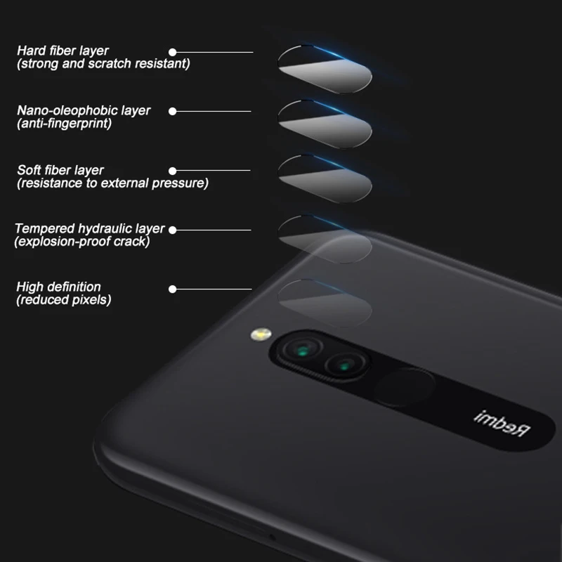 Спайк! Защитная пленка для объектива задней камеры XiaoMi Redmi 8 8A 7 6 Pro Note закаленное