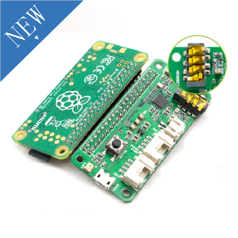 Материнская плата Raspberry Pi Zero WH двухмикрофонный модуль с голосовым
