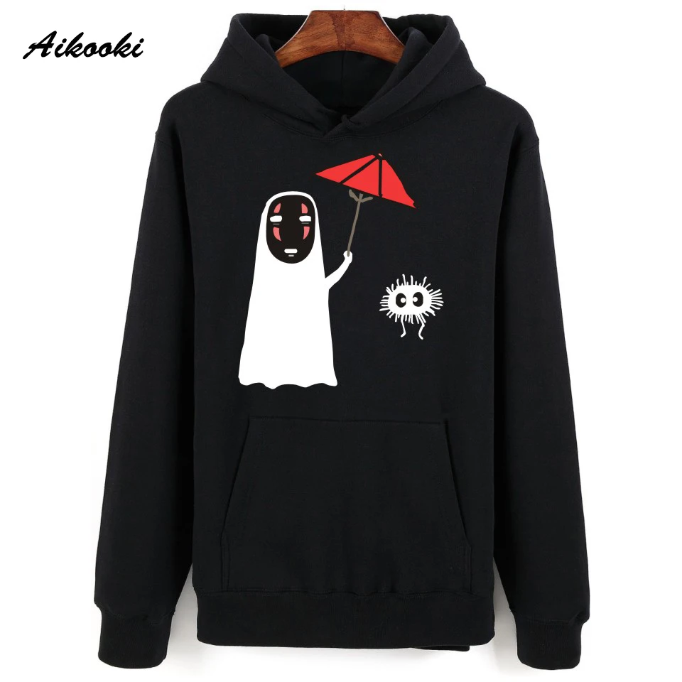 

Aikooki Long Sleeve Men Women Hoodies and Sweatshirts Hooded Sweatshirt Male Faceless Fashion Clothes Hoodie No Face Man Cartoon