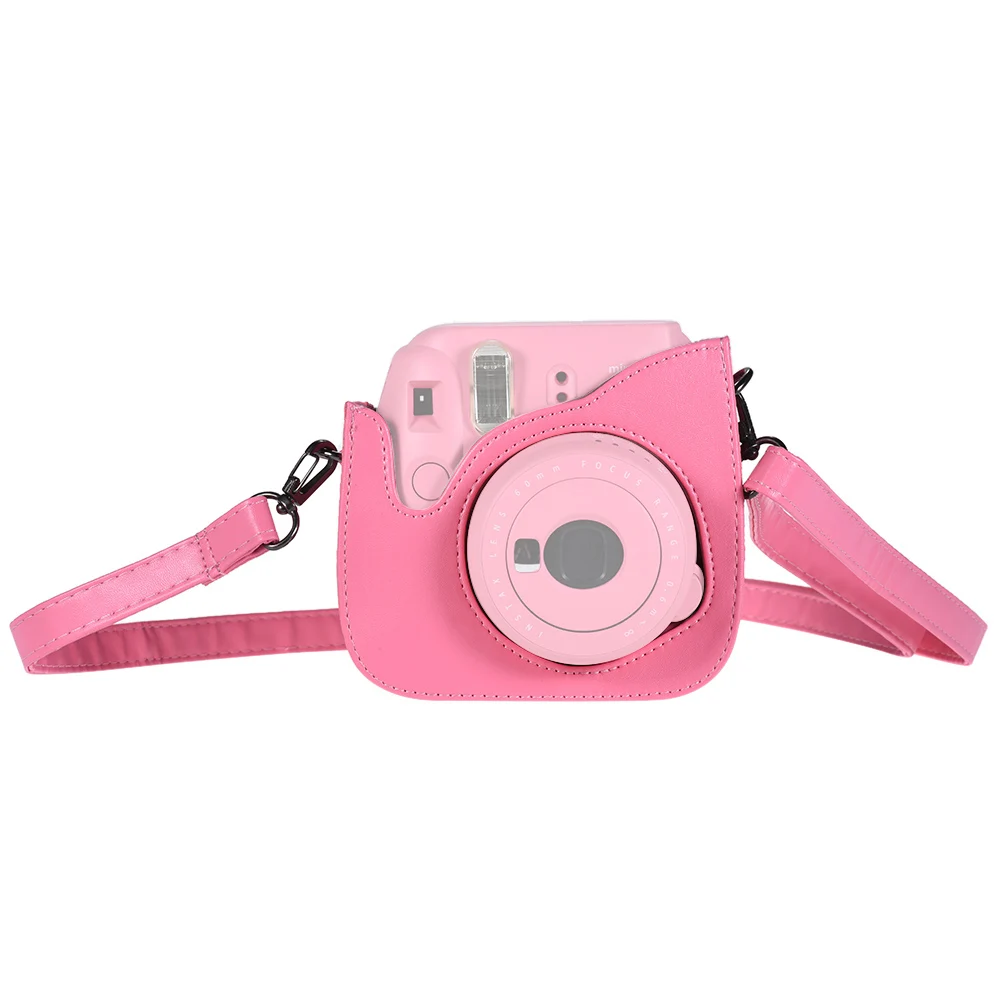 Andoer полиуретановый чехол для мгновенной камеры с ремешком Fujifilm Instax Mini 9/8/8 +/8s Smokey