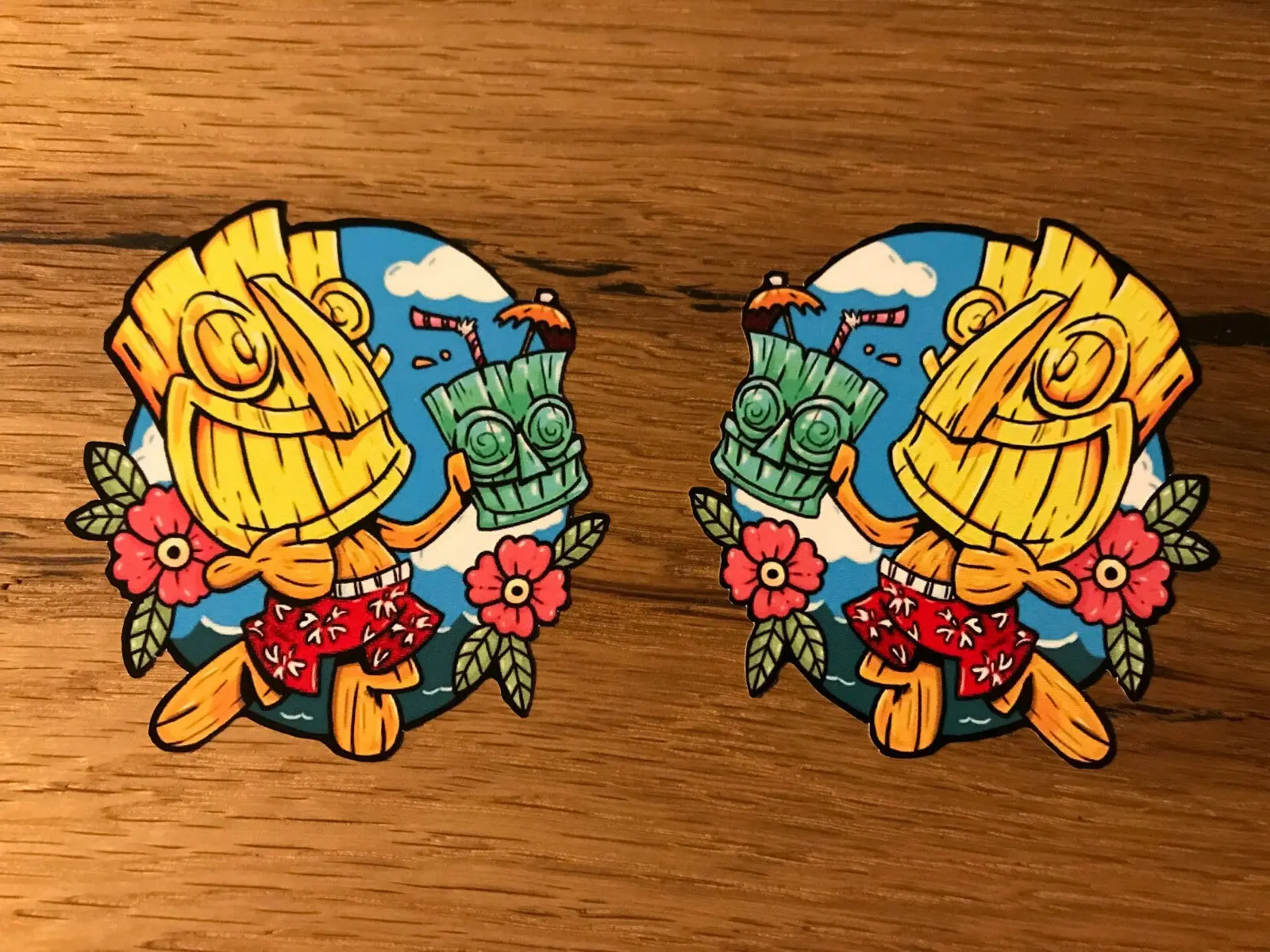 TIKI Surf стикер Гавайи Серфер Винтаж V8 тюнинг Ретро V2 рокабилли #455 - купить по