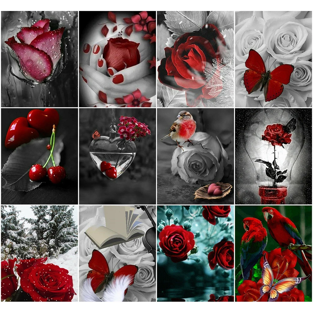 

Набор для рисования по номерам на холсте «цветы», 40x50 см