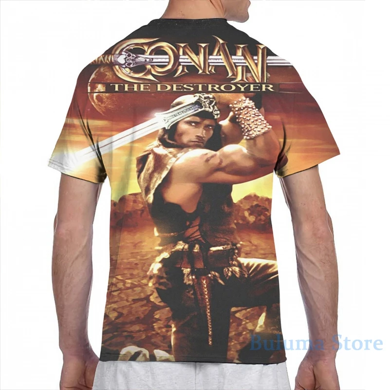 Постер CONAN THE DESTROYER 1984 Мужская футболка для женщин модная с принтом по всей длине