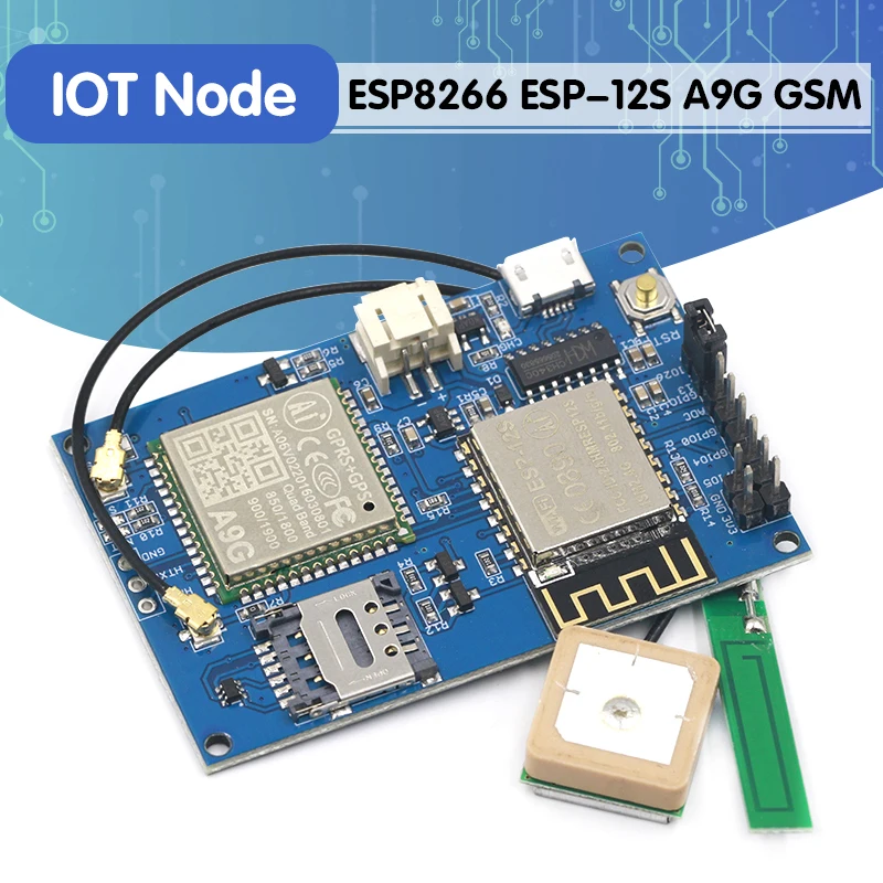ESP8266 ESP 12S ESP12S A9G GSM GPRS + GPS IOT узел V1.0 модуль макетная плата с универсальным Wi Fi и
