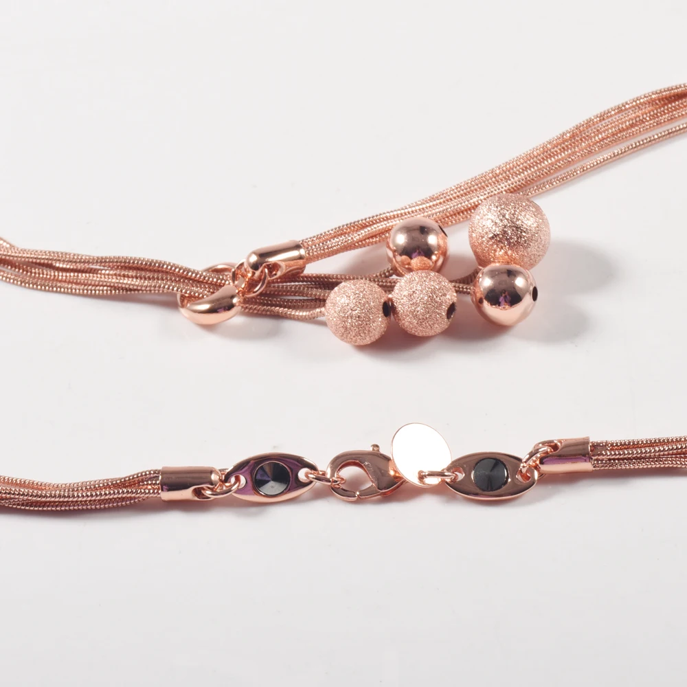 Wollet набор ювелирных изделий камень медь магнитное ожерелье кулон браслет серьги