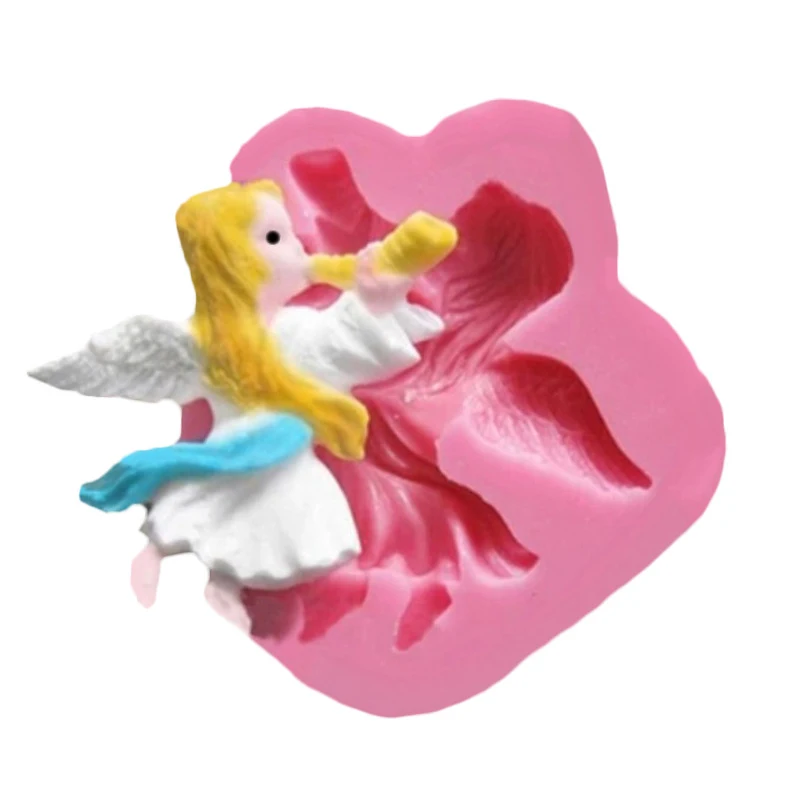 3D ангел Купидон силиконовая форма помадка украшения торта инструменты крылья