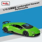 1:18 Lamborghini Huracan Performante LP770 модель автомобиля из сплава статическая металлическая модель автомобиля с коробкой для коллекционных предметов подарок B527