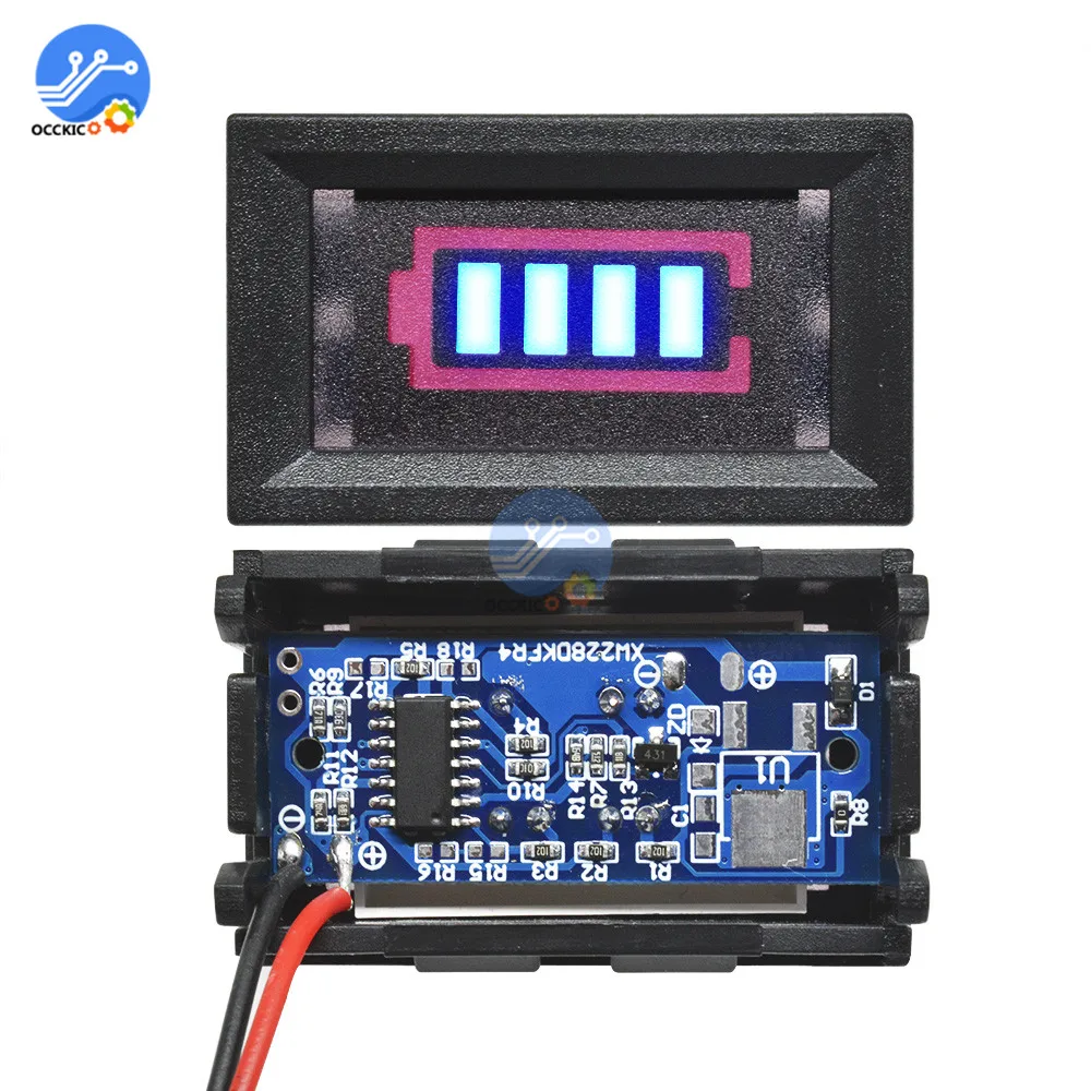 BMS 3S 12 6 V 18650 индикатор емкости литиевого аккумулятора с корпусом защитный чехол