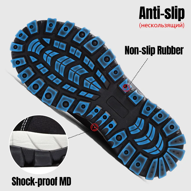 Ботинки защитные мужские со стальным носком Нескользящие | Обувь