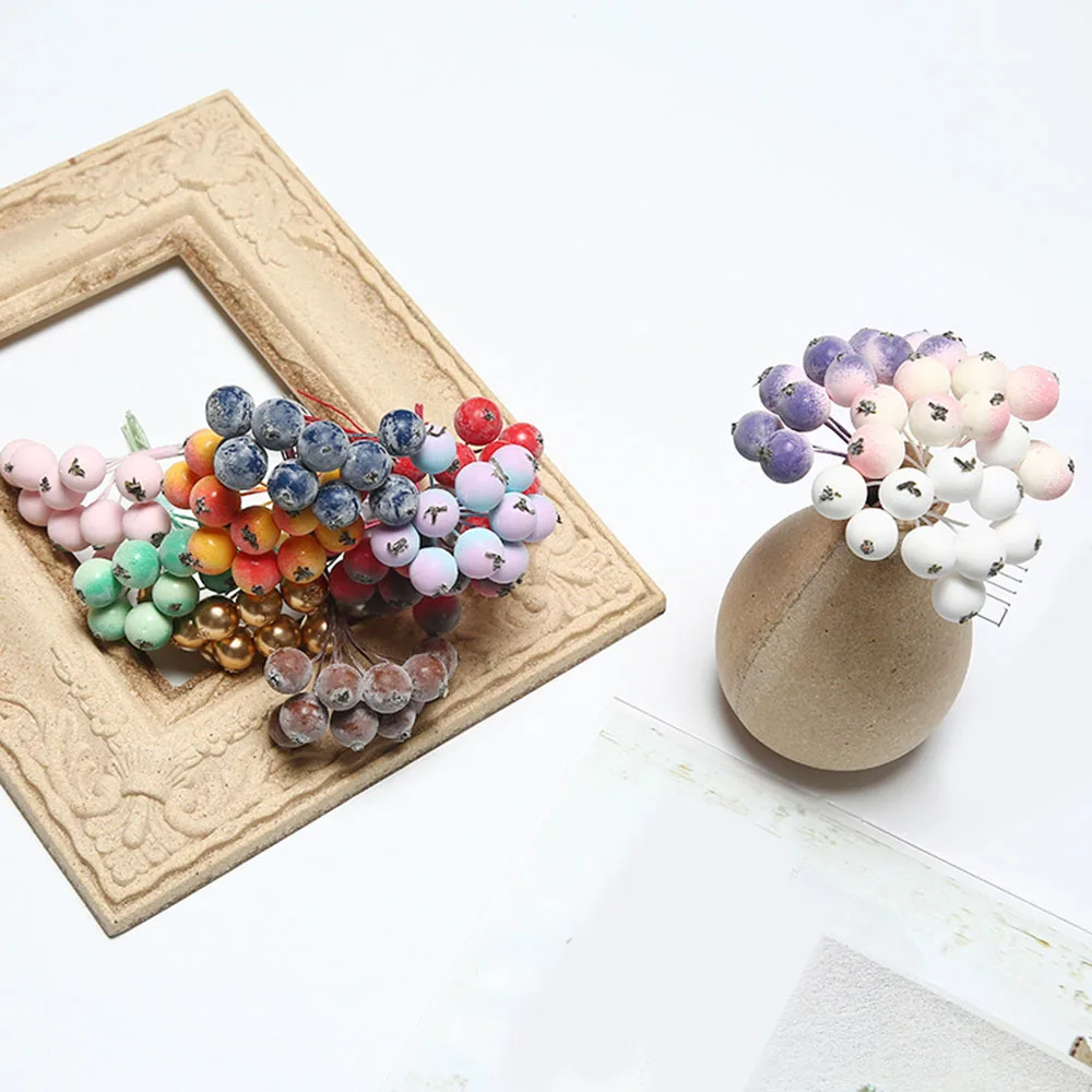 Цветные искусственные вишневые фрукты ягоды Искусственный Свадебный букет