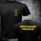Футболка ATJ LUCKO мужская двусторонняя, Повседневная рубашка с принтом спецназа из хорватской полиции, борьбы с терометром, крокоп в подарок, летняя