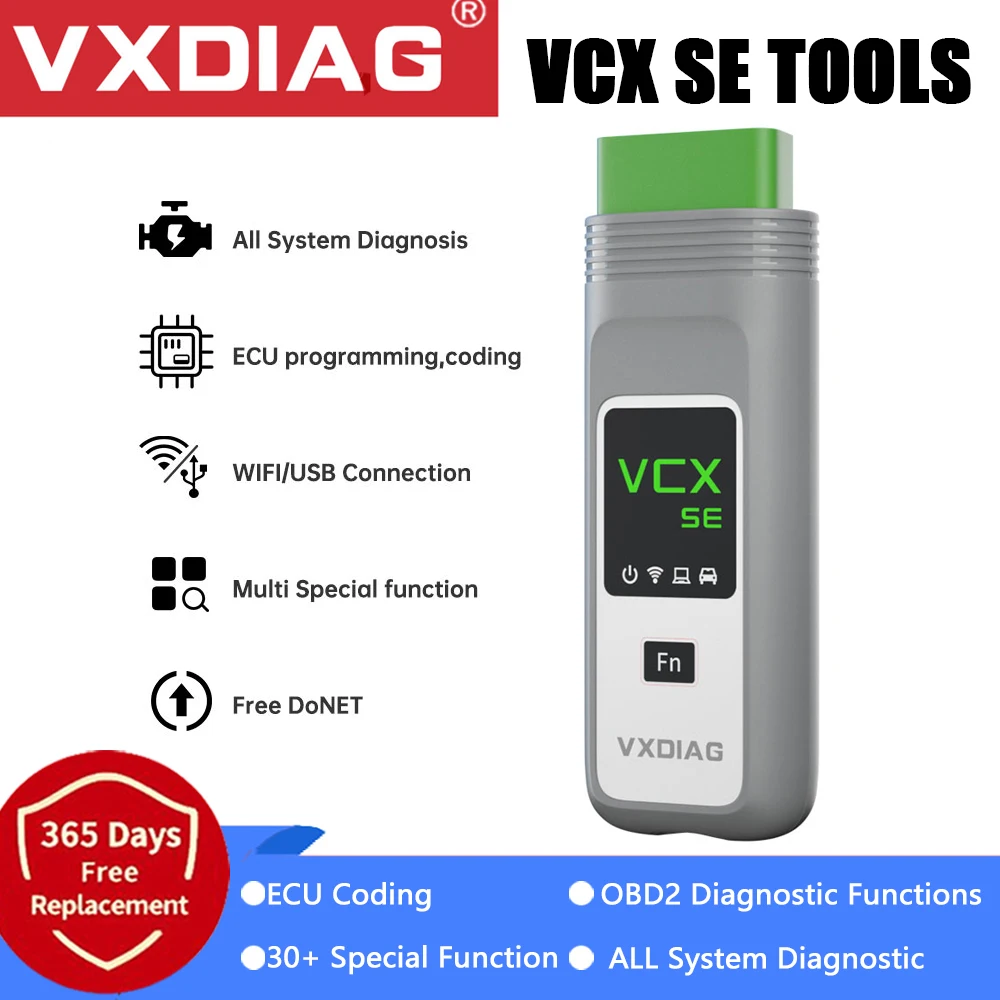 

Автомобильный сканер VXDIAG VCX SE OBD2 для BMW, Benz, JLR, Honda, Subaru, все системы диагностики ko C6 ICOM следующий инструмент