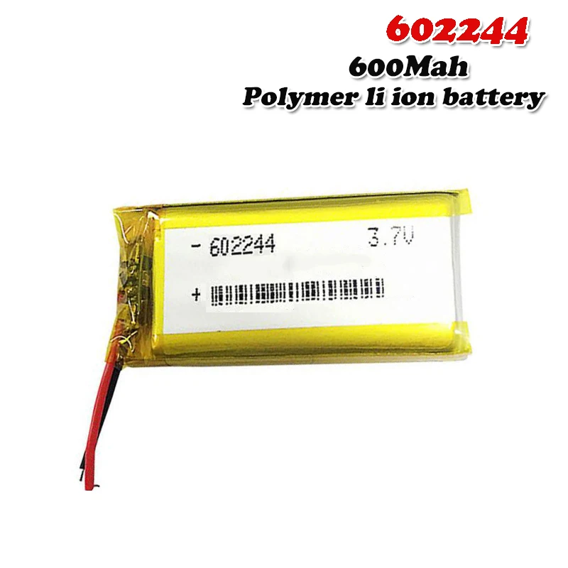 Перезаряжаемый литий-полимерный аккумулятор 600 мАч 3 7 в 602244 для PSP DVD MID PDA GPS MP4