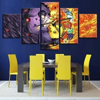 5 panel movie ninja framework art pictures modular painting printed canvas wall poster home decoration hd modern living room