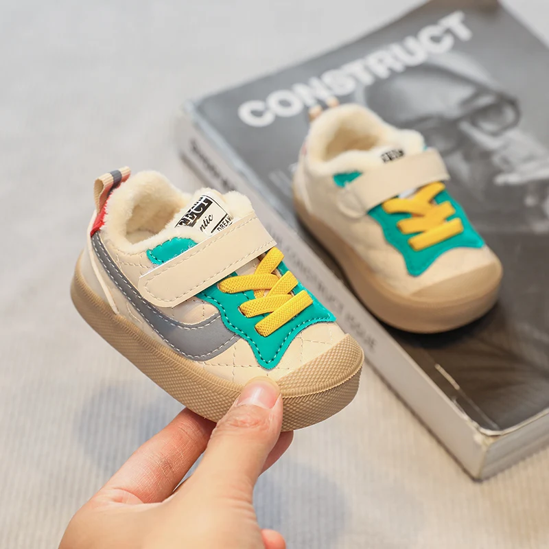 

Baby Shoes First Walking Shoes Children Casual Shoes Walking Shoes Kids Shoes Antiskid Keep Warm Anti-collision Toddler Shoes