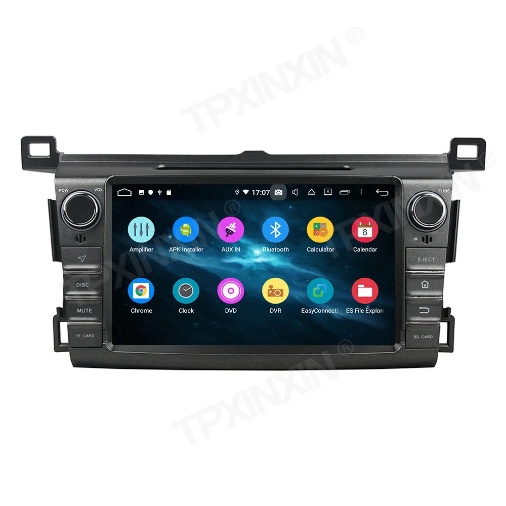 4+128B PX6 Android 10.0 For Toyota RAV4 2013-2015 Car Multimedia Player GPS Navi Head Unit Radio Audio Stereo Tape Recorder DSP - купить по