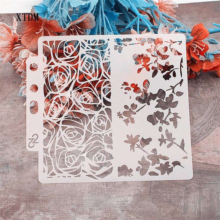 

Weed mold shield DIY cake scrapbook stencils hollow Embellishments printing lace ruler Valentine's Day