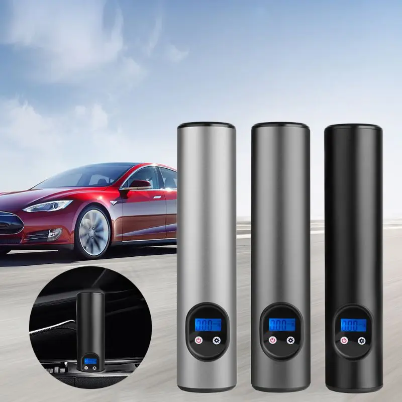 Barato Mini Inflador Eléctrico Portátil USB Recargable LCD Pantalla Neumático Bomba De Aire LED Compresor De Aire Ligero Para El Hogar Suministros