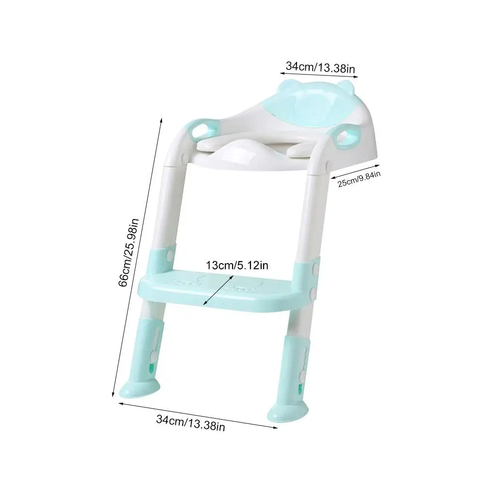 

Children's Toilet Baby Folding Potty Training Seat With Sturdy Non-slip Step Ladder Good Resilience, Soft And Comfortable
