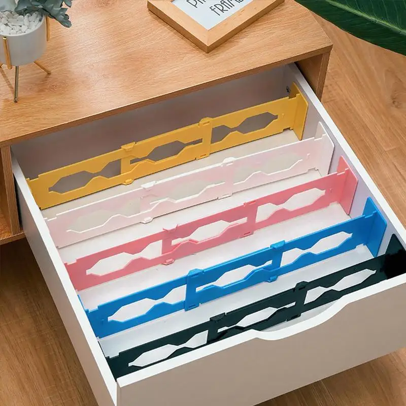 Регулируемые разделители для ящиков 5 цветов органайзер выдвижная