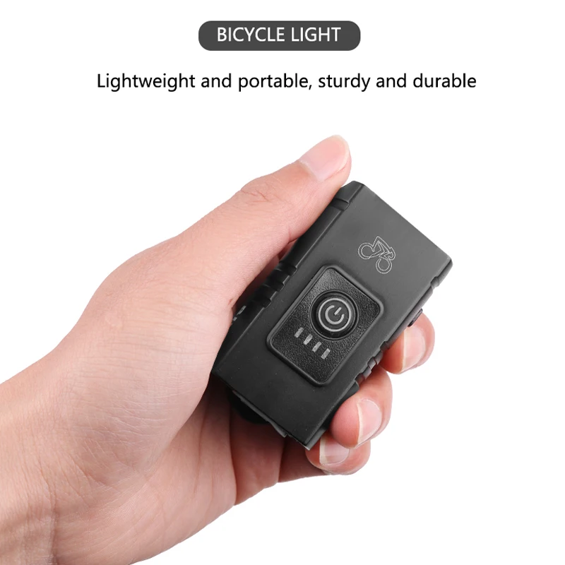 Велосипедный фонарь T6 светодиодный перезаряжаемый от USB водонепроницаемый IPX5