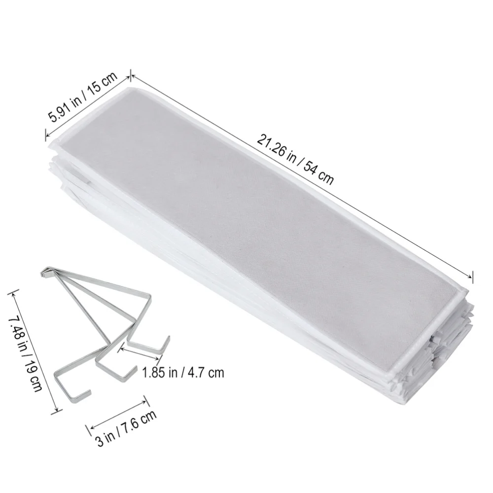 

2PCS 26 Pockets Over the Door Hanger Shoes Organizer Closet Shelves Rack Hanging Storage Space Saver (White)