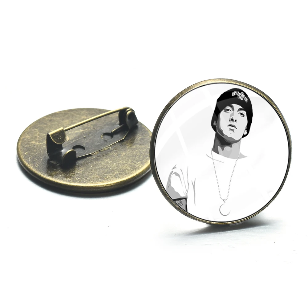 Модная брошь музыкант Эминем булавка для мужчин женщин хип-хоп рэп певец панк