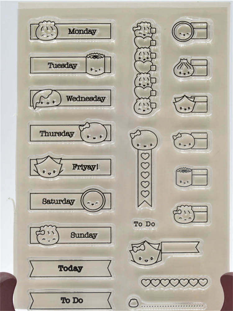 Это планирование времени! Прозрачный силиконовый штамп/печать для DIY