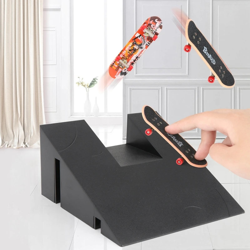 

Fingerboard Rail Park Stair Kit Stairs Mini Skateboards for Kids Skateboard Training Mini Board Game