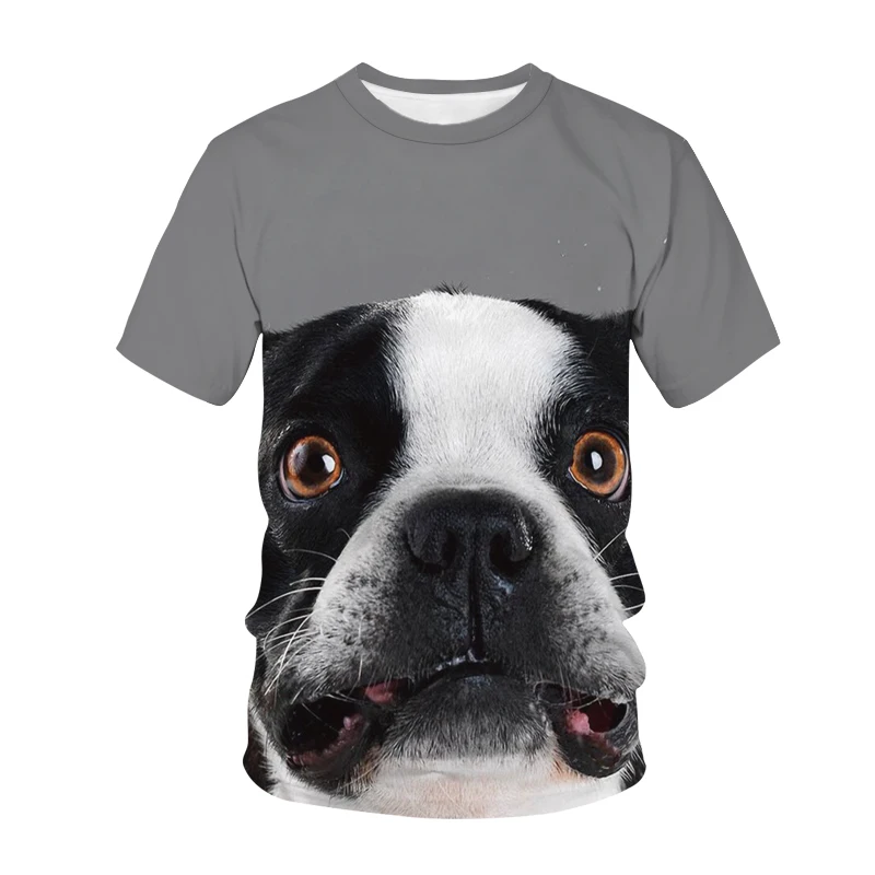 

Shiba Inu Bulldog 3DT Shirt Shirt Print T-shirt Top Large Size Men and Women Cute Funny Clothing Summer O-Neck Short Sleeve