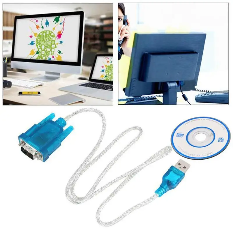 100 см Высококачественный USB 2 0 в Serial RS-232 DB9 9Pin поддержка чипсета RS232 FTDI Кабель WIN10