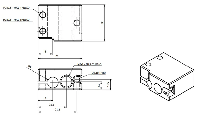 3 шт. силиконовые носки с картриджем PT100|Детали и аксессуары для 3D-принтеров| |