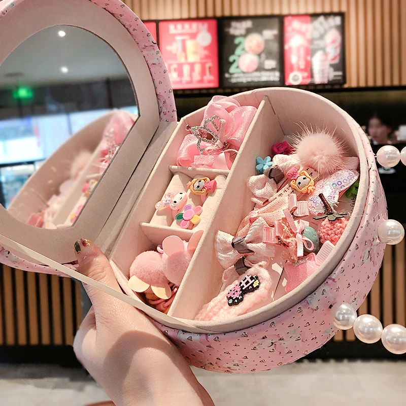 

27Pcs/Children Lovely Crown Rabbit Bow Ornament Hair clips Pretty girls Colors Hair pins Kids Sweet Hair accessories